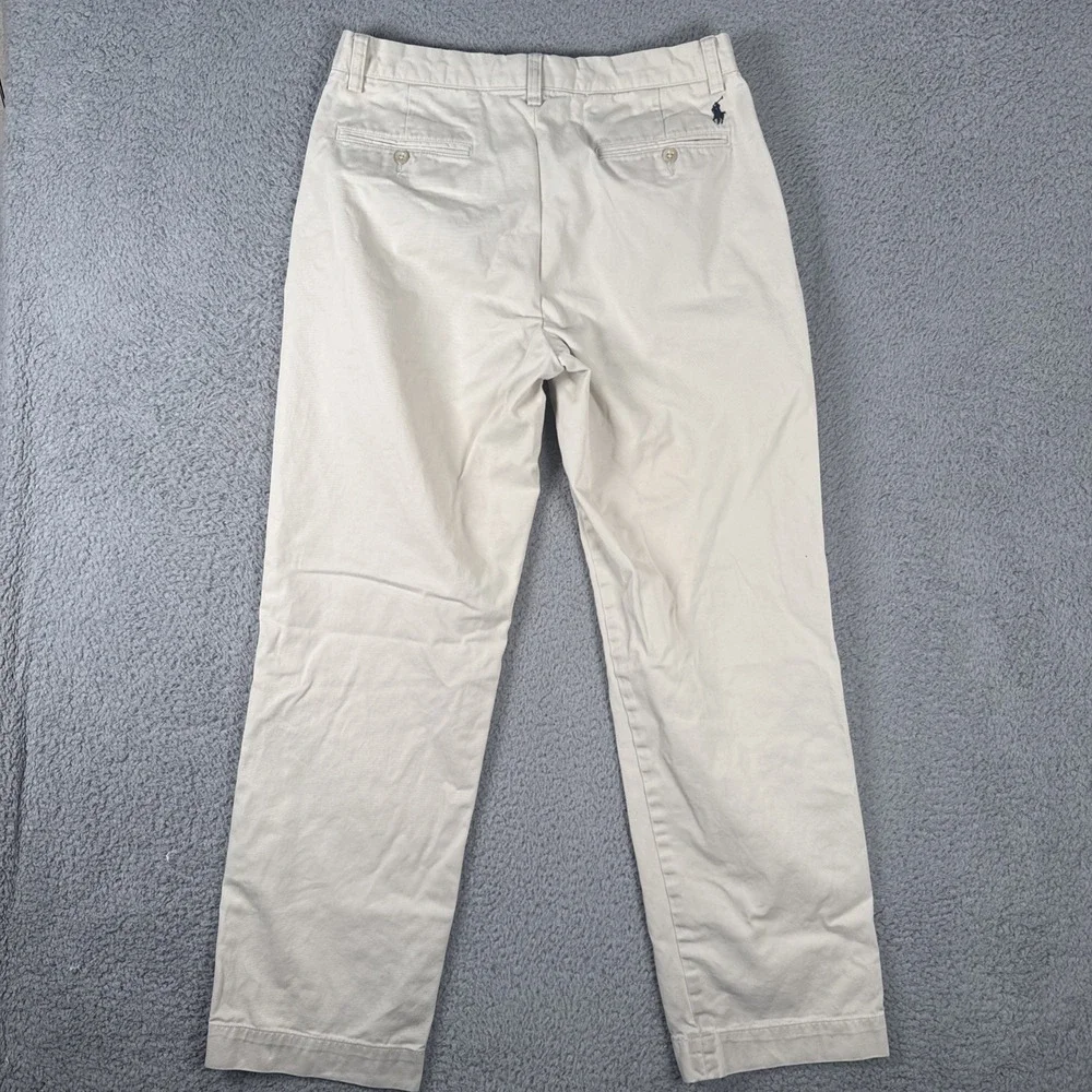 Polo Ralph Lauren Preston Pant Mens 32x32 (32x30) Tan Khaki Cotton Chino Vintage